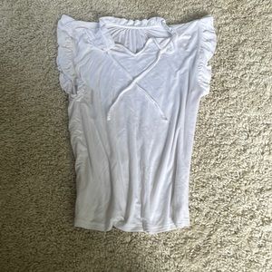 Tank with ruffles